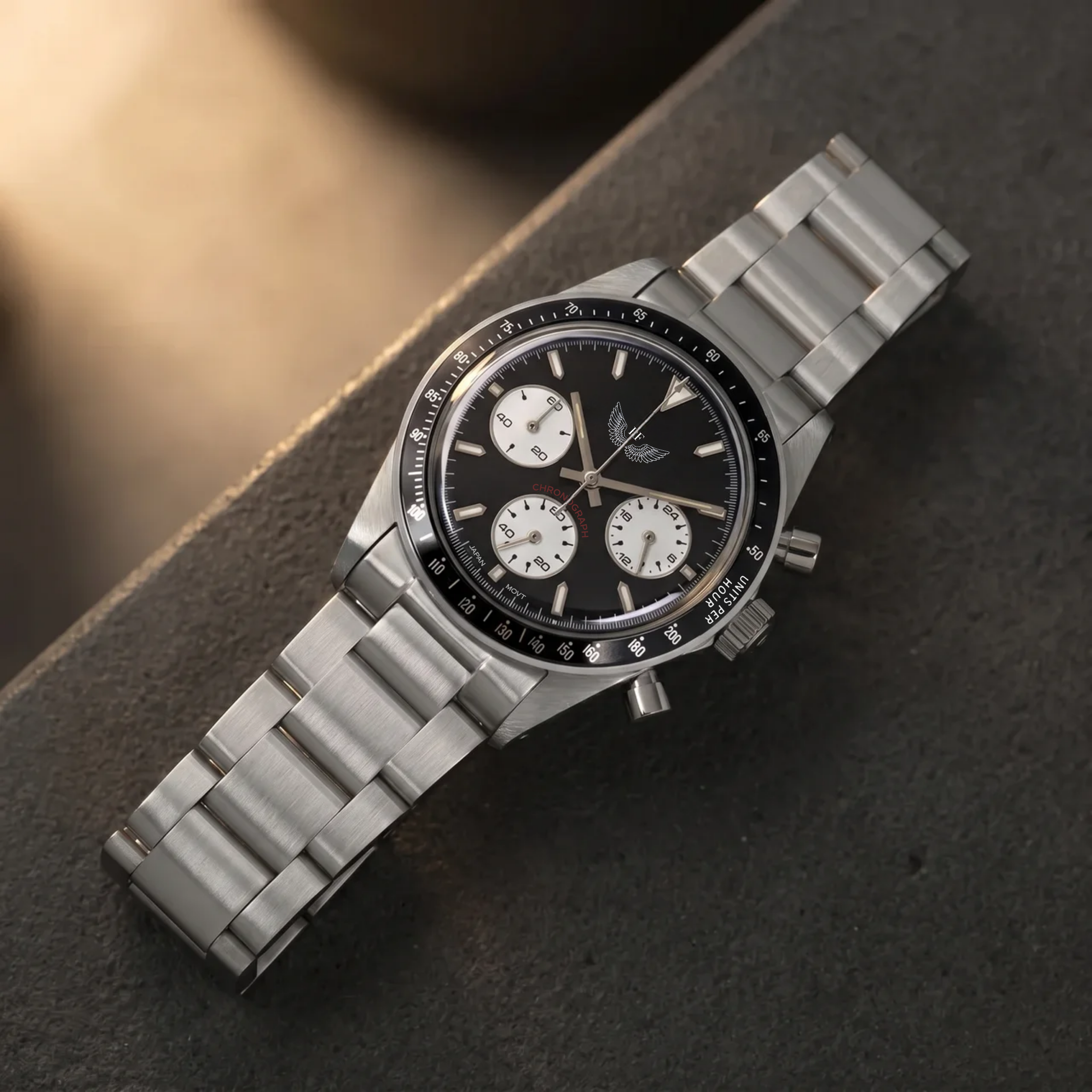 Vintage Black Chronograph 37mm
