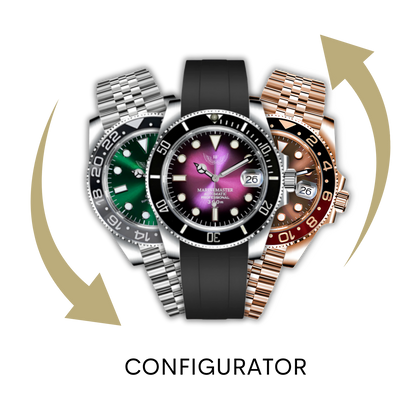 Dive Dual Time hand-assembled watch