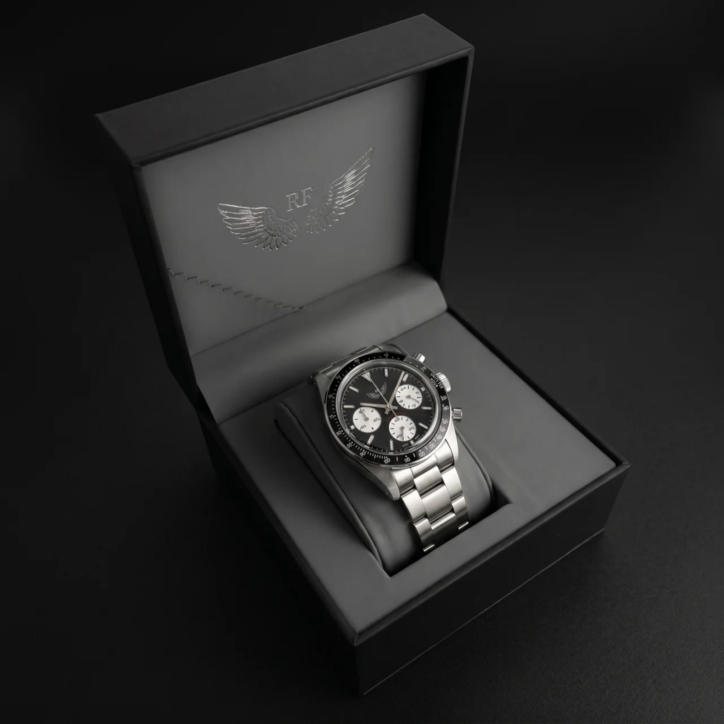 Vintage Black Chronograph 37mm