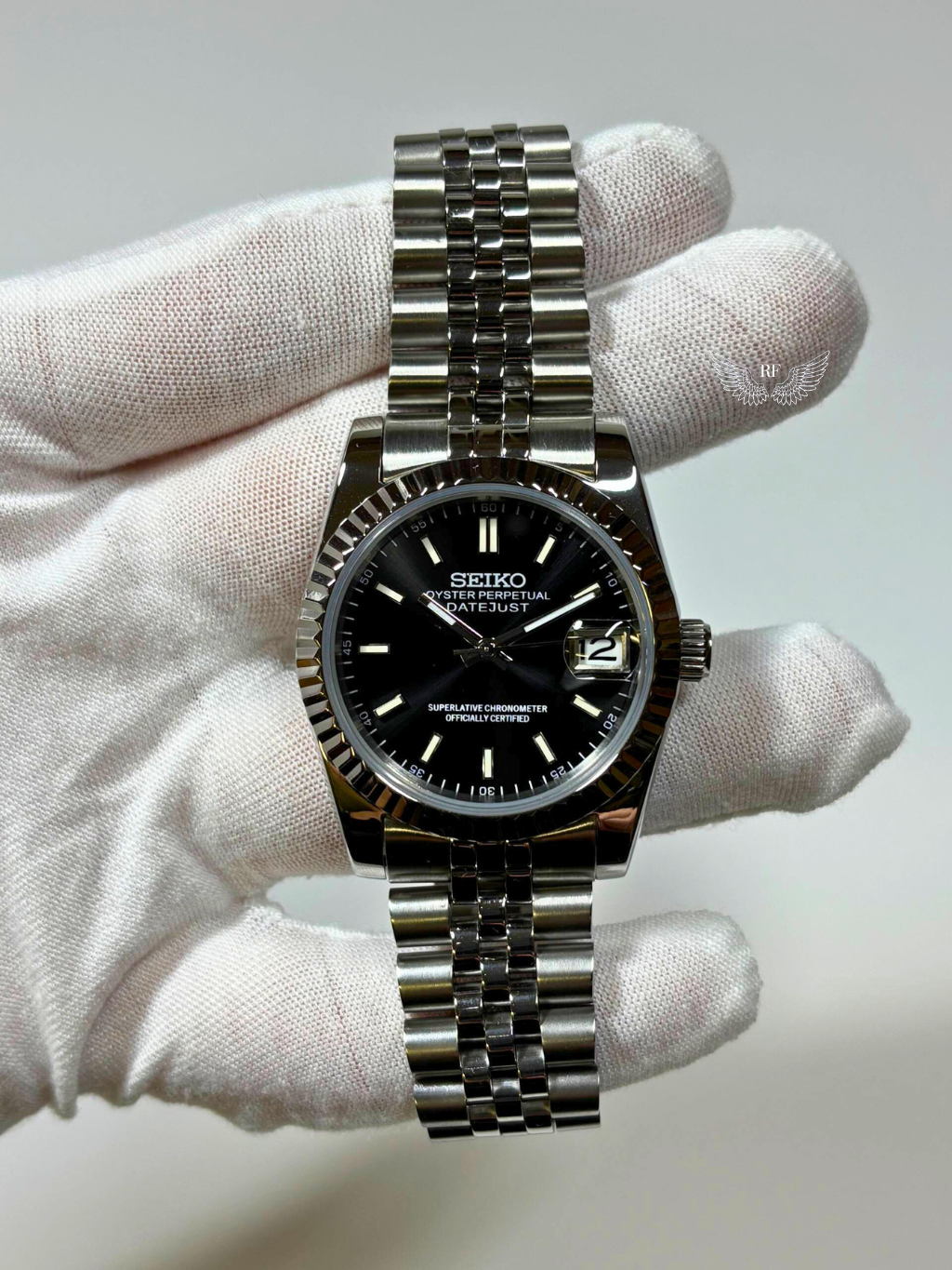 Sunburst Black Dial