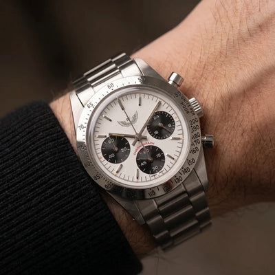 Zebra Chronograph 37mm - White