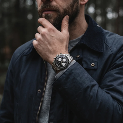 Vintage Black Chronograph 37mm