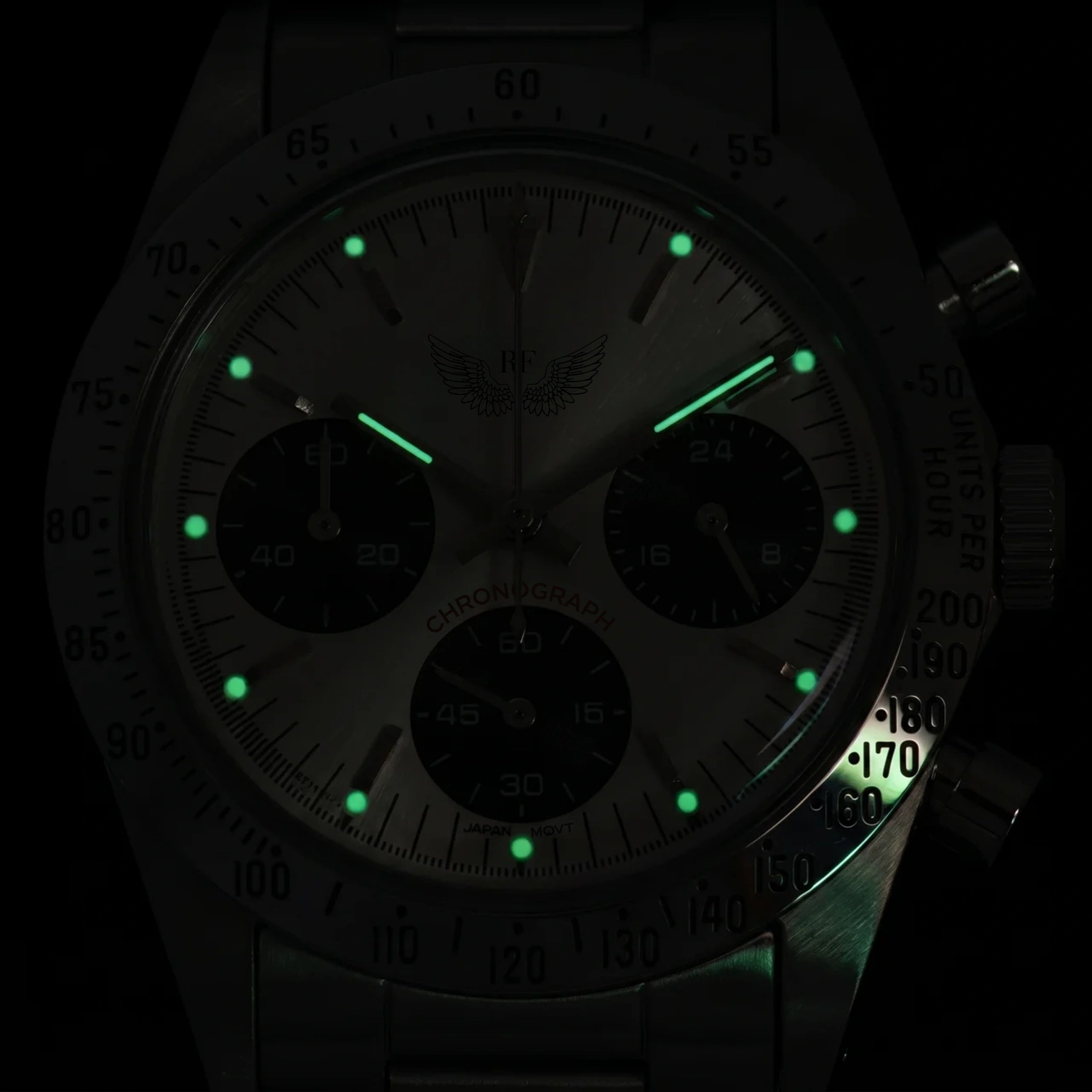 Vintage White Chronograph 37mm