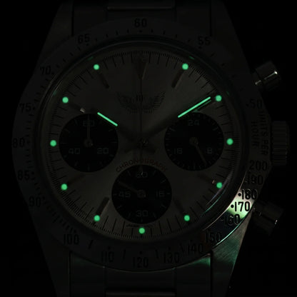 Vintage White Chronograph 37mm