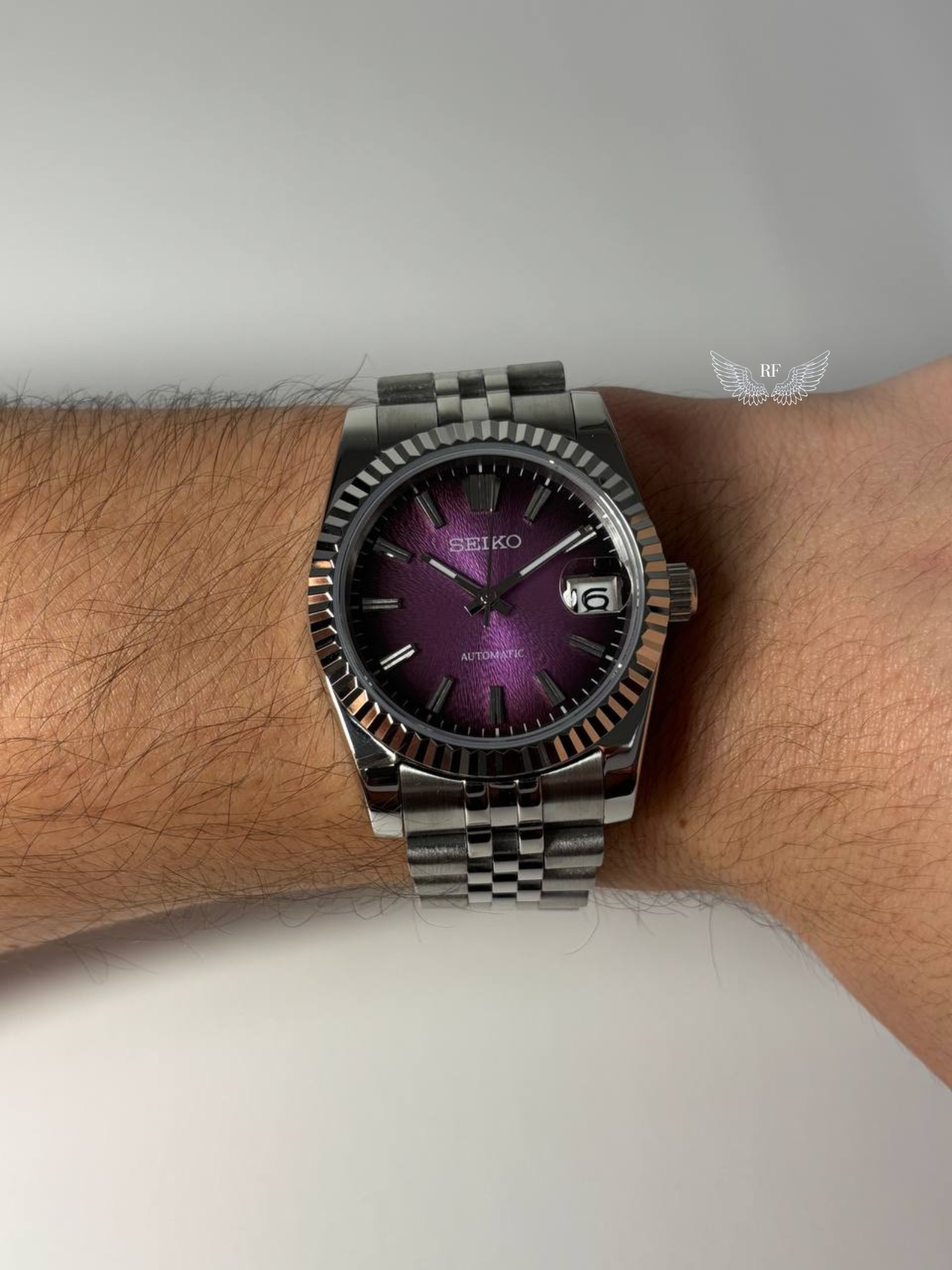 Purple Textured Dial