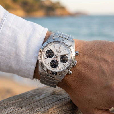 Zebra Chronograph 37mm - White