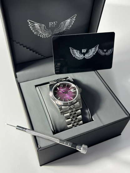 Purple Textured Dial