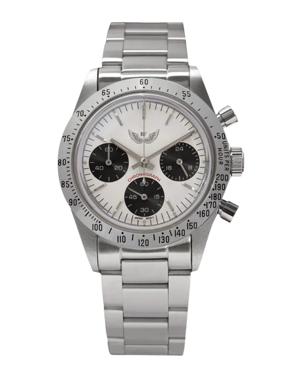 Vintage White Chronograph 37mm