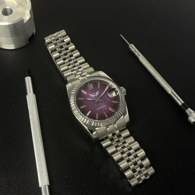 Purple Textured Dial