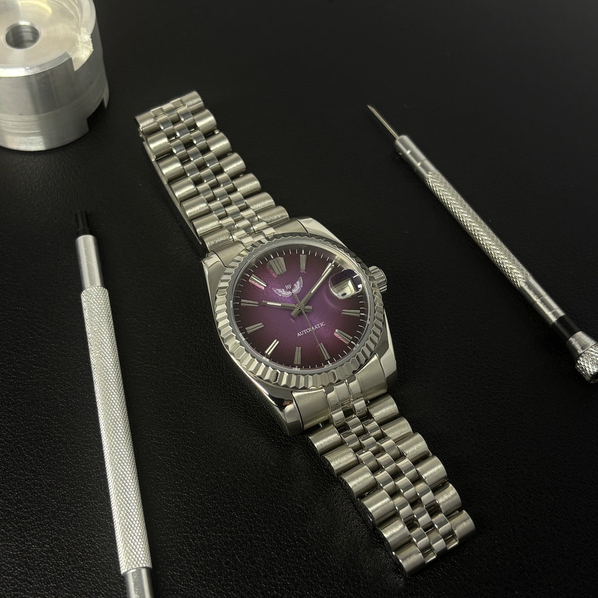 Purple Textured Dial