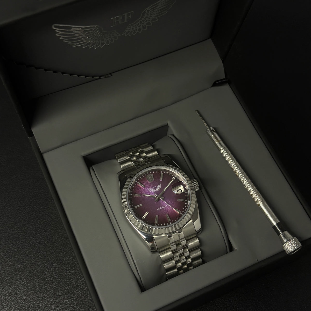 Purple Textured Dial