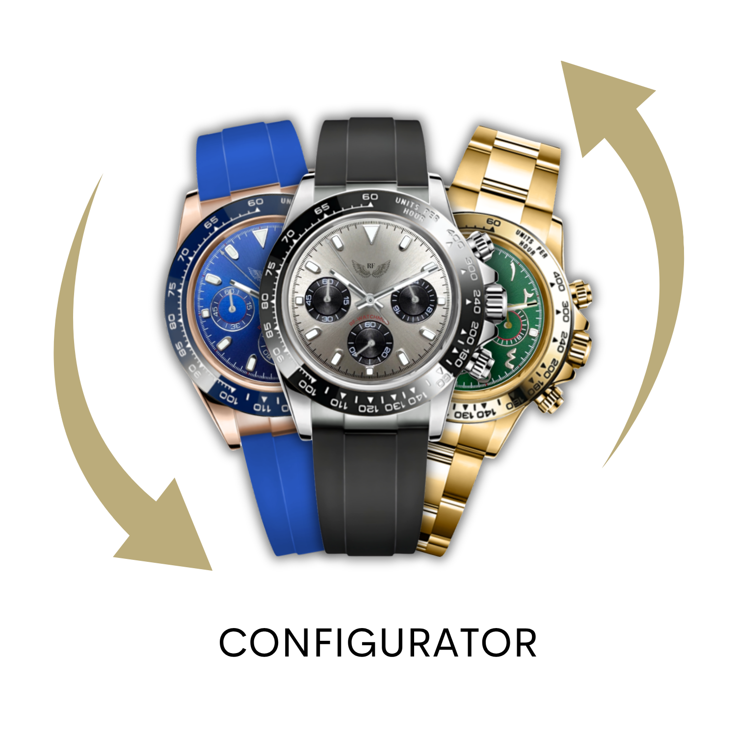 Chronograph hand-assembled watch