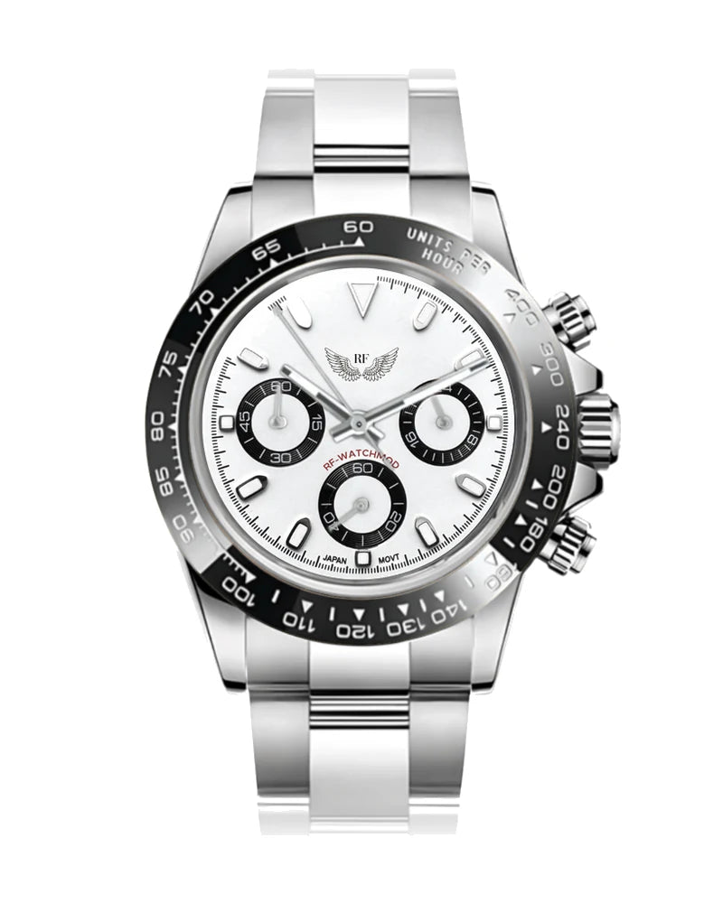 RF Chrono, panda dial, steel