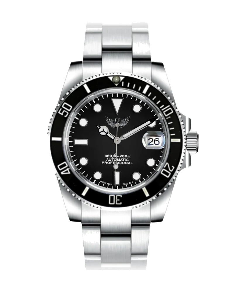 RF Diver, black dial and bezel