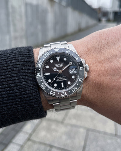 RF Black Knight Dial on the wrist