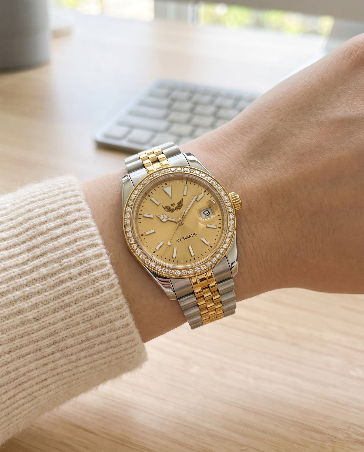 Royal Gold Dial on the wrist