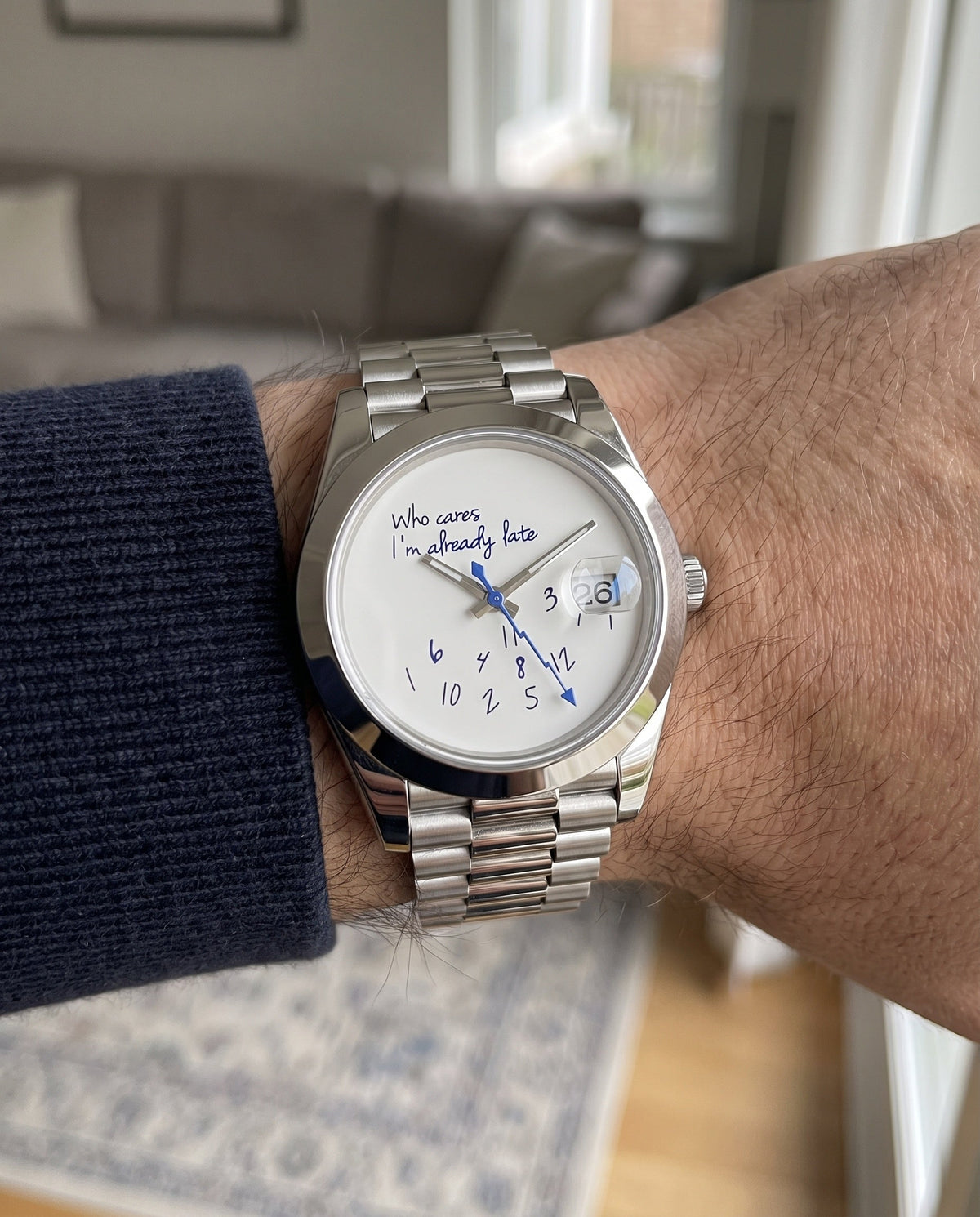 Who Cares Dial 2 on the wrist