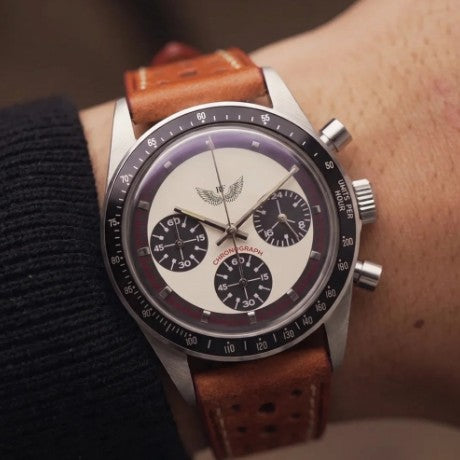 Zebra Chrono - Racing + Heritage Racing Strap — Cognac