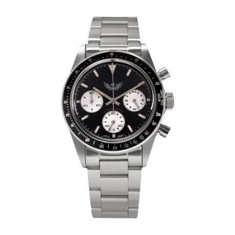 Zebra Chrono - Black: Steel bracelet (included)